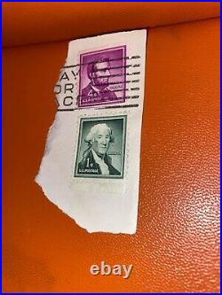 Rare George Washington 1 cent stamp along with Lincoln 4 cent stamp