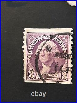 Rare - George Washington stamp 1932 U. S. United States postage 3 cent VFU stamp