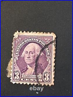 Rare - George Washington stamp 1932 U. S. United States postage 3 cent VFU stamp