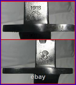 Rare Miss-stamped 1918 US P1917 P17 Remington Bayonet 2nd Pattern Scabbard