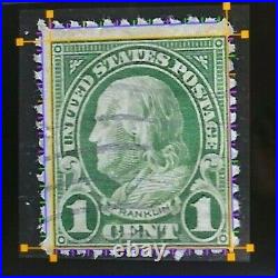 Rare One Cent Benjamin Franklin Stamp 11 Perf 1900s Unwatermark VG