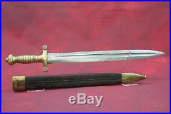 Rare Original 1858 Civil War Confederate M1831 Short Sword Signed & Stamped # 9