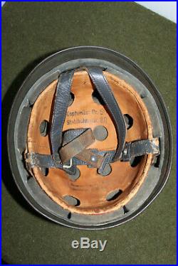 Rare Original WW2 Paratrooper Helmet, Maker & Size Stamped from U. S. GIs Estate