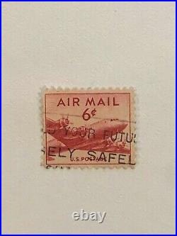 Rare Red Air Mail 6 Cent Stamp