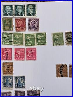 Rare United States Stamps Washington, Jefferson, Lincoln, Jackson 27ct