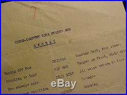 Rare Wwii Flying Tigers Avg Cross Country Code Words For Radio Secret Document