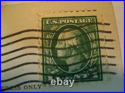 Rare/antique Washington 1 Cent Green Stamp/great Cond/issued 1908/collectible