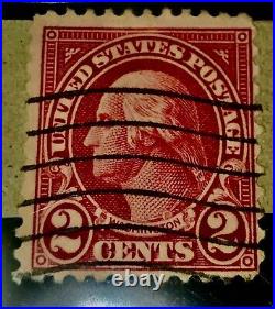 Rare used 2 CENT RED GEORGE WASHINGTON POSTAGE STAMP