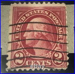 Rare used 2 CENT RED GEORGE WASHINGTON POSTAGE STAMP