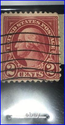 Rare used 2 CENT RED GEORGE WASHINGTON POSTAGE STAMP