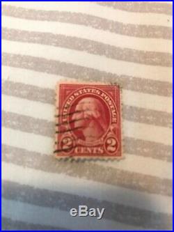 RareGeorge Washington Red 2 Cent Postage Stamp, NO RESERVE