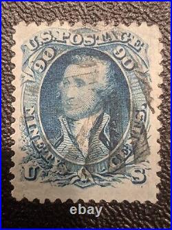 SAstamps- Used US #72 PSAG Cert