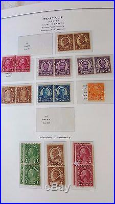 SCOTT US PLATINUM STAMP HINGELESS ALBUM(+BOB)- 90 used, 350 Mint stamp 1851-1934