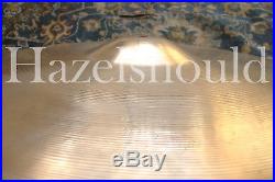 SOUNDFILE! 1190 Gs! PAPERTHIN Vintage Zildjian 1940s TRANS STAMP 18 CRASH RIDE