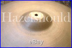 SOUNDFILE! LIGHT COMPLEX Vintage Zildjian 1950s Block Stamp 22 Ride EXCD 2592 G