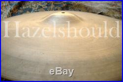 SOUNDFILE! RARE DRY Vintage ZILDJIAN 1940s TRANS STAMP 22 Ride 2732 Gs! EXCD