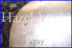 SOUNDFILE! RARE Vintage Zildjian 1940s TRANS STAMP 17 CRASH RIDE Sizzle! 1224 G
