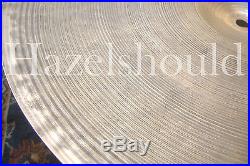 SOUNDFILE! RARE Vintage Zildjian 1940s TRANS STAMP 17 LIGHT CRASH RIDE! 1314 Gs