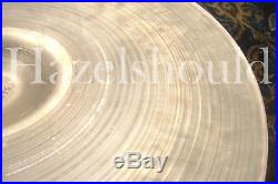 SOUNDFILE! Vintage 1960s FACTORY STAMPED Zildjian THIN CRASH 20! ONLY 1695 gs