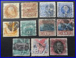 Scott #112-122 Used 1869 Pictorial Stamps Complete Set CV $4,887.50