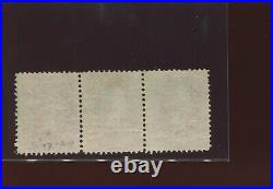 Scott 144 Perry Grill Used Strip of 3 Stamps (Stock 144-4)