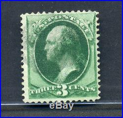 Scott #158j Washington Used Stamp Double Impression with PF Cert (Stock #158-j1)