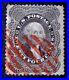 Scott US #37, 1857-61 Washington, 24 Cents, Used/ no gum, Grey Lilac CV= $465