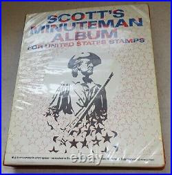 Scott's Minuteman Album for United States Stamps (part filled with used & unused)