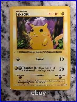 Shadowless 1st Edition Ghost Stamp Pikachu 58/102 Very Rare