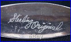 Signed Kenneth Begay White Hogan Navajo c1940s Stamped Sterling Silver Salad Set
