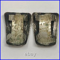 Stamped Clip On Navajo Watch Tips Special Sterling VTG 1960s 20g Handmade