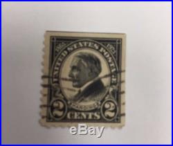 Stamps, Harding 2 Cent, Black line, rare, Valuable, Used