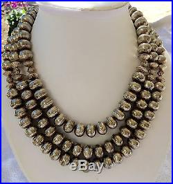Sterling Silver. 925 STAMPED NAVAJO PEARL BEADS NECKLACE CHOKER
