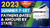 Summer 2023 P Ebt Payment Dates For 44 States July Update