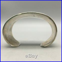 Sweet! Heavy and Wide, Stamped Designs on this Sterling Silver Cuff Bracelet