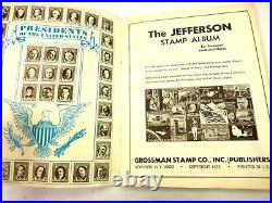 The Jefferson United States stamp Album illustrated with a lot of Stamps inside