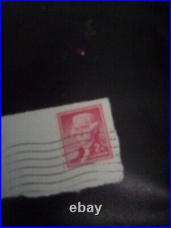 Thomas Jefferson 2 cent Red Antique Rare United States Postage Stamp- Used Stamp