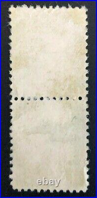 Thomas Jefferson 3 ¢ Pair of Rare Purple US 1938 Scott # 807 Postmark 1950