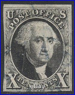U. S. #2 Used 1847 10c Black ($850)