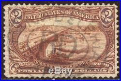 U. S. #293 Used 1898 $2.00 Trans-Mississippi ($1,100)