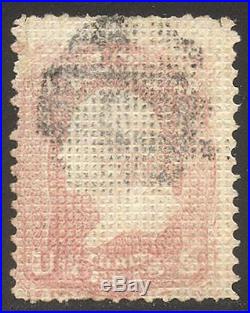 U. S. #79 SCARCE Used withCert 3c Rose with A Grill ($1,500)