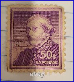 U. S. Postage Susan B. Anthony 50 cent #1051 stamp