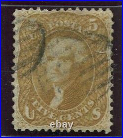 U. S. Stamp #67 Jefferson, Buff, Used