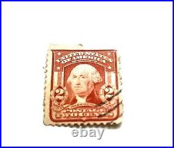 UNITED STATES 1903 Washington 2 cent SHIELD STAMP Only made 1 year CANCELED