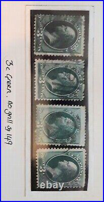 UNITED STATES CLASSICS 1870-3 USED SET TO 30c. Good condition high cat value