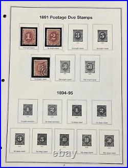 UNITED STATES Postage Due collection of 53 stamps, J3//J104, MNH, MH & Used