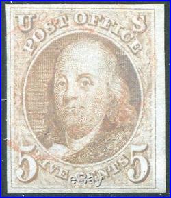 UNITED STATES Sc. # 1 Very Fine Used 4 Margin Stamp