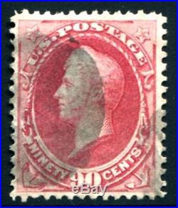 UNITED STATES Sc. # 191 90¢ Rose Well Centered VF Used Stamp