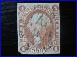 UNITED STATES Sc. #R4a rare used imperf Telegraph revenue stamp! SCV $600.00