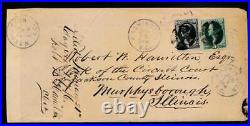 UNITED STATES (US) 165 USED FINE 30c BLACK BANKNOTE ON COVER